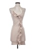 Missguided 100% Polyester Tan Cocktail Dress Size 4 - photo 1