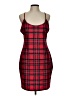 Shein Plaid Red Casual Dress Size 12 - photo 1