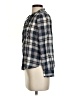 Ann Taylor LOFT Plaid Gray Long Sleeve Blouse Size XS - photo 5