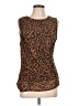 DKNY Brown Sleeveless Blouse Size L - photo 1