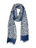 Torino 100% Polyester Animal Print Blue Scarf One size - photo 1