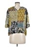 Weston 100% Polyester Yellow 3/4 Sleeve Blouse Size M - photo 2
