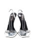 Black Suede Studio Silver Sandals Size EU 39 1/2 - photo 2