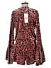 Buddy Love 100% Polyester Animal Print Brown Pink Romper Size M - photo 2