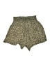 H&M 100% Viscose Animal Print Gold Shorts Size L - photo 2