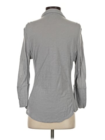James Perse 3/4 Sleeve Button-Down Shirt (view 2)