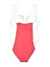 Lands' End Color Block Red One Piece Swimsuit Size 4 - photo 2