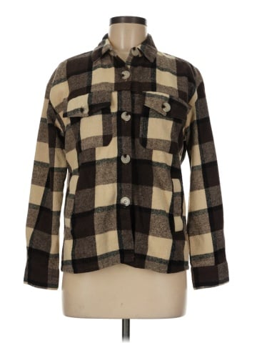 Kendall & Kylie Long Sleeve Button-Down Shirt (view 1)