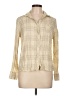 Bacio Plaid Tan Long Sleeve Button-Down Shirt Size L - photo 1