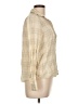 Bacio Plaid Tan Long Sleeve Button-Down Shirt Size L - photo 4