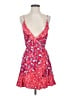 Express 100% Rayon Floral Red Cocktail Dress Size S - photo 1