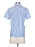 Talbots 100% Cotton Stripes Blue Short Sleeve Button-Down Shirt Size XS - photo 2
