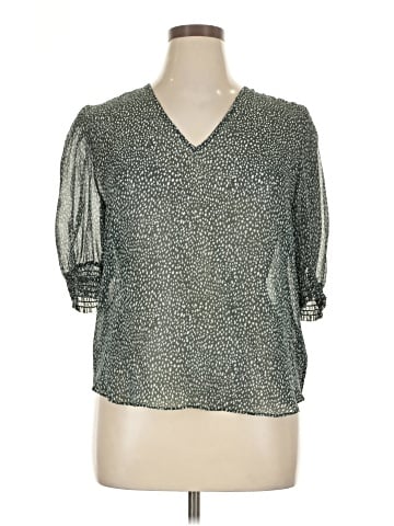 Joie Short Sleeve Silk Top (view 1)