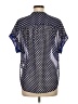 Leifnotes 100% Polyester Blue Short Sleeve Blouse Size 6 - photo 2