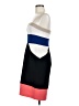 BCBGMAXAZRIA 100% Polyester Color Block Black Cocktail Dress Size 8 - photo 5