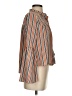 Love, Fire 100% Polyester Stripes Orange Long Sleeve Blouse Size S - photo 4