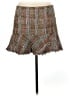 Theory 100% Silk Tweed Brown Silk Skirt Size 6 - photo 1