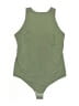 Pinsy Solid Green Bodysuit Size 1X - photo 1