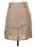 Camaieu 100% Linen Solid Tan Casual Skirt Size S (estimated) - photo 1