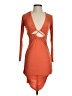 PrettyLittleThing Orange Cocktail Dress Size 0 - photo 1