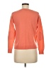 Theory 100% Cashmere Color Block Orange Cashmere Pullover Sweater Size M - photo 2