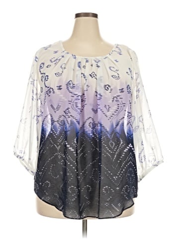 I.N. Studio 3/4 Sleeve Blouse (view 1)