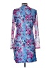 Bebe Print Blue Cocktail Dress Size L (estimated) - photo 2