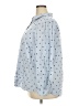 Charter Club Hearts Blue Long Sleeve Button-Down Shirt Size 18 - photo 5