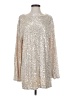 Lovers + Friends 100% Polyester Silver Cocktail Dress Size S - photo 1