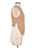 Veronica Beard 100% Cotton Tan Sweater Vest Size M - photo 4