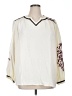 Assorted Brands 100% Rayon Ivory 3/4 Sleeve Blouse Size XL - photo 1