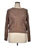 IRO 100% Cotton Tweed Brown Pullover Sweater Size 16 - photo 1