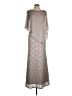 SLNY Silver Cocktail Dress Size 6 - photo 1