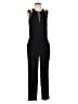 Rebecca Taylor 100% Silk Solid Black Jumpsuit Size 4 - photo 1