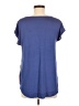 Spense 100% Polyester Tie-dye Blue Short Sleeve Blouse Size M - photo 2