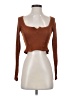 Out From Under Brown Long Sleeve Top Size S - photo 1