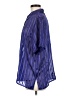 BonWorth 100% Polyester Stripes Blue Short Sleeve Blouse Size M (petite) - photo 5