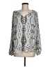 Foxcroft 100% Polyester Silver Long Sleeve Blouse Size M - photo 1