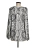 Foxcroft 100% Polyester Silver Long Sleeve Blouse Size M - photo 2