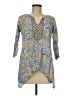 Assorted Brands 100% Cotton Gray 3/4 Sleeve Blouse Size M - photo 1