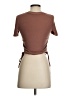 Zara Brown Short Sleeve Top Size S - photo 2