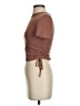 Zara Brown Short Sleeve Top Size S - photo 5