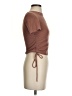 Zara Brown Short Sleeve Top Size S - photo 4