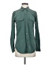 Equipment 100% Silk Green Long Sleeve Silk Top Size XS - photo 1