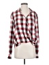Rag & Bone Checkered-gingham Red Long Sleeve Blouse Size S - photo 1