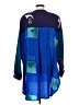 Assorted Brands Color Block Blue 3/4 Sleeve Blouse Size 2 - photo 2