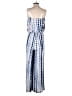 Chatoyant Checkered-gingham Blue Jumpsuit Size L - photo 2
