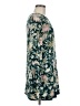 AaKaa 100% Rayon Floral Teal Casual Dress Size M - photo 4