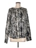 Go By Go Silk Silver Long Sleeve Blouse Size M - photo 1