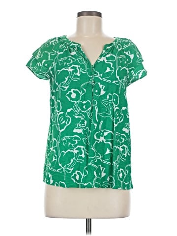 Skies Are Blue Short Sleeve Blouse (view 1)